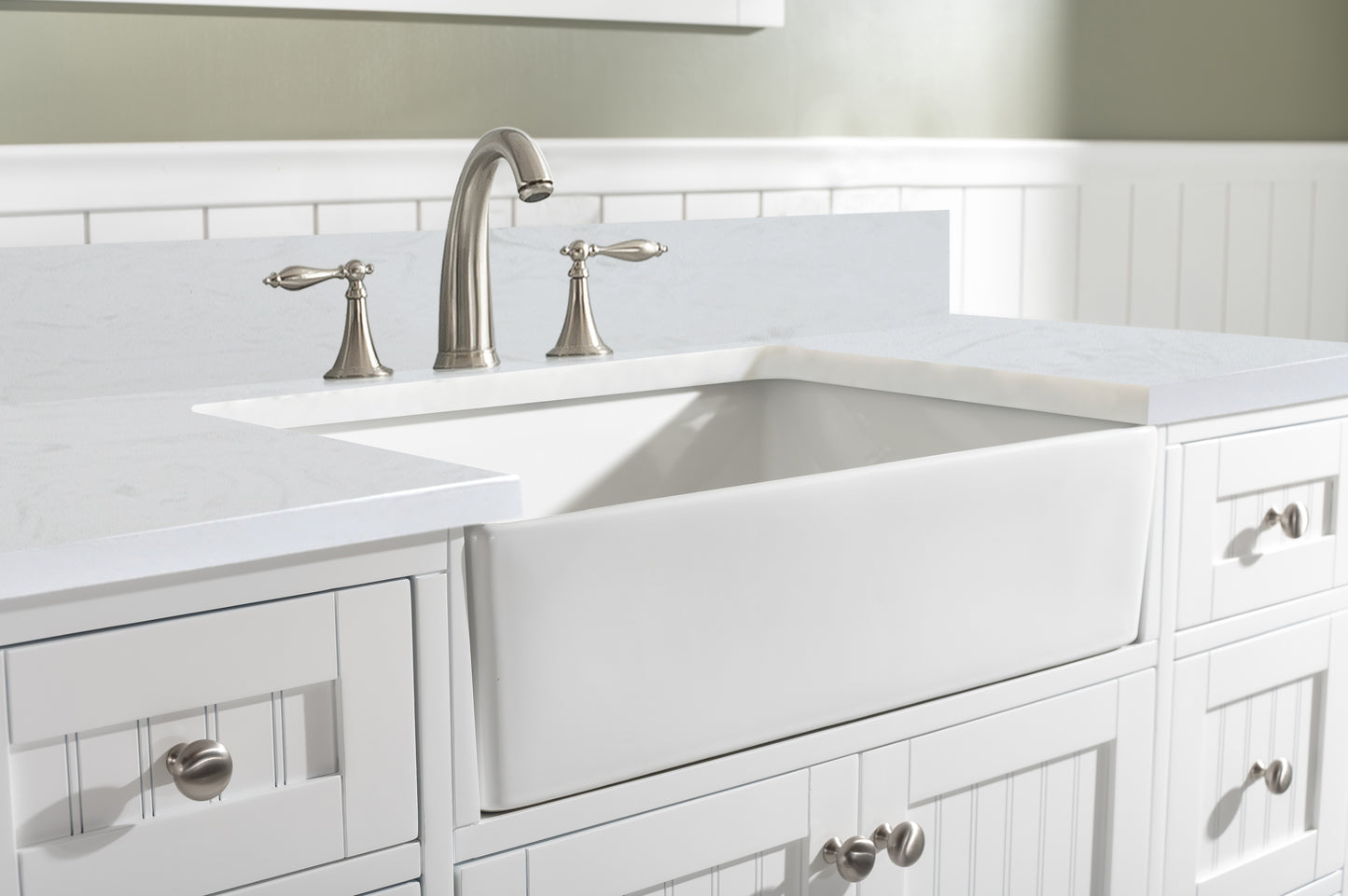 Burbank 54" Single Vanity in White