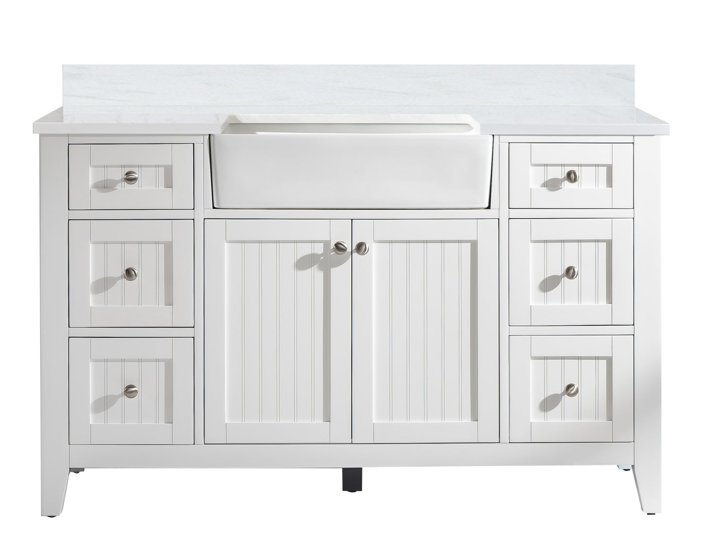 Burbank 54" Single Vanity in White