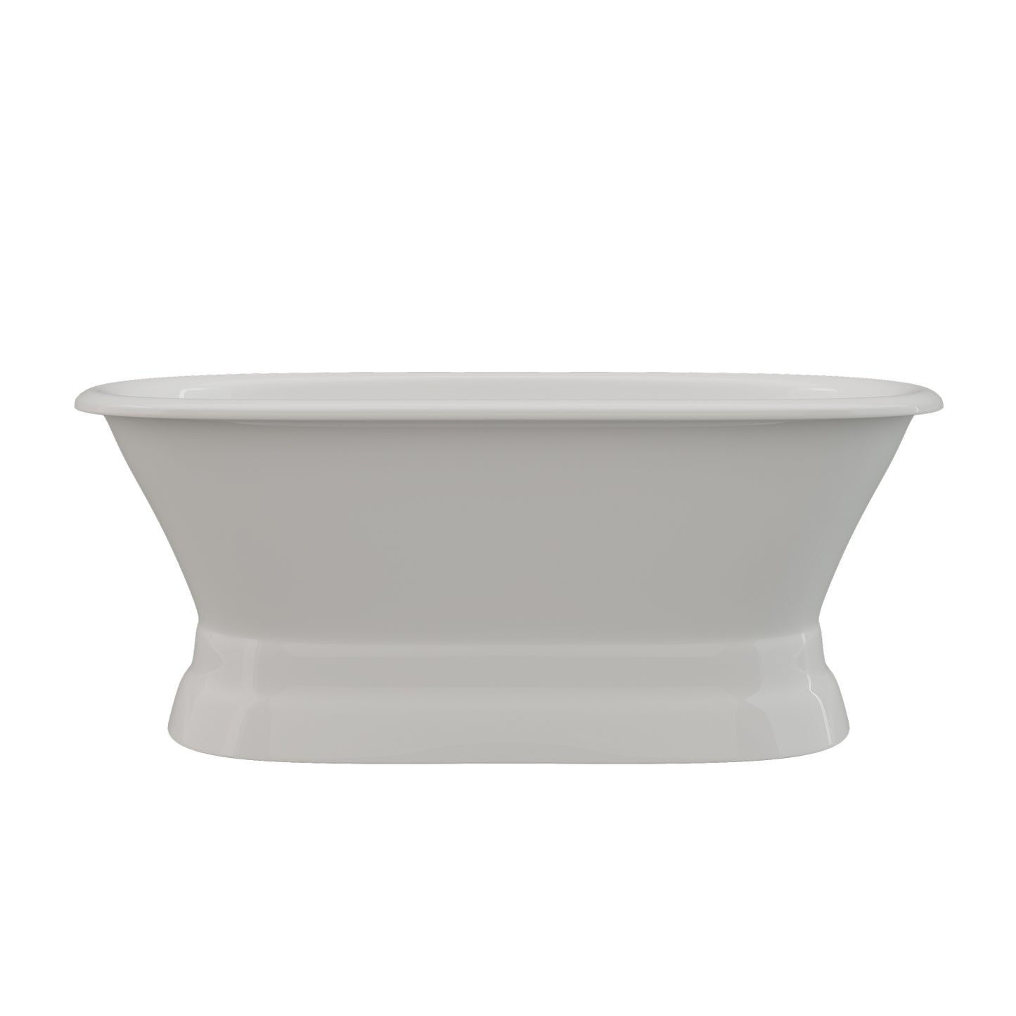 Cast Iron Double Ended Tub 66" X 30" with No Faucet Drillings