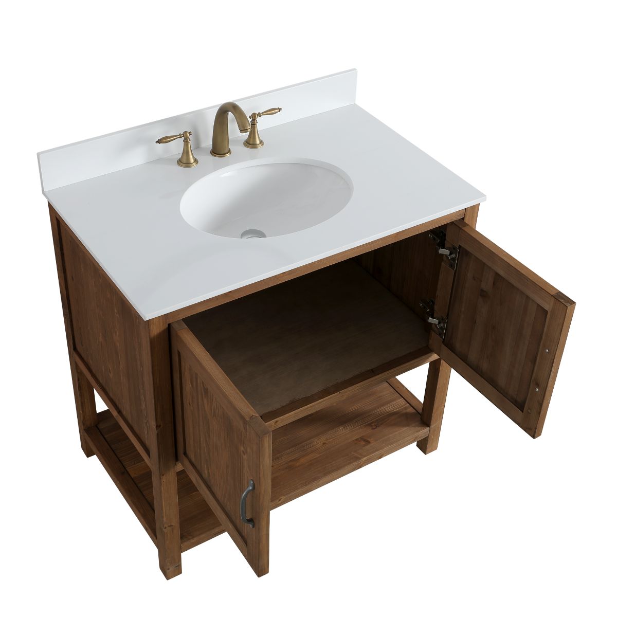 Austin 36" Vanity Base Only in Walnut