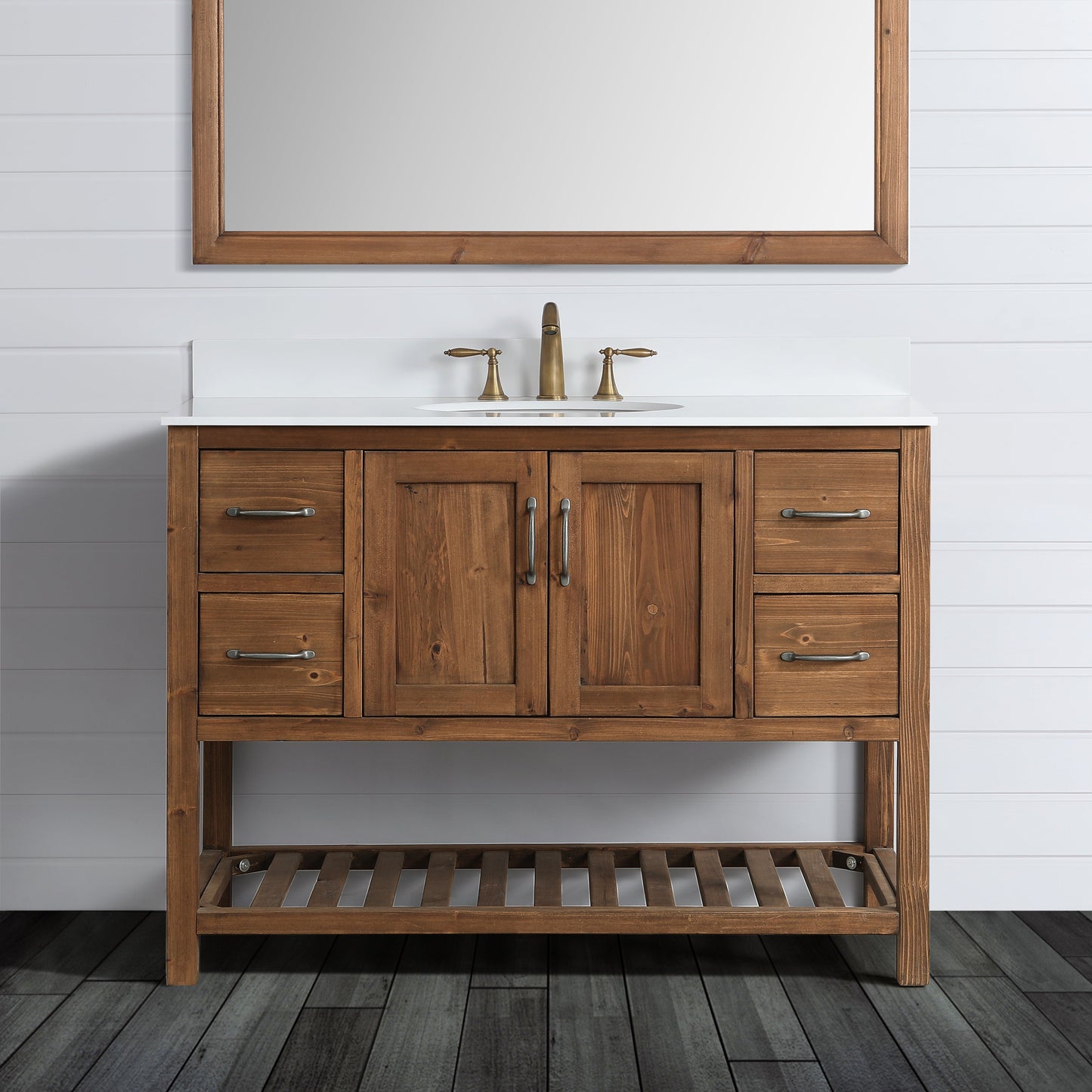 Austin 48" Vanity Base Only in Walnut