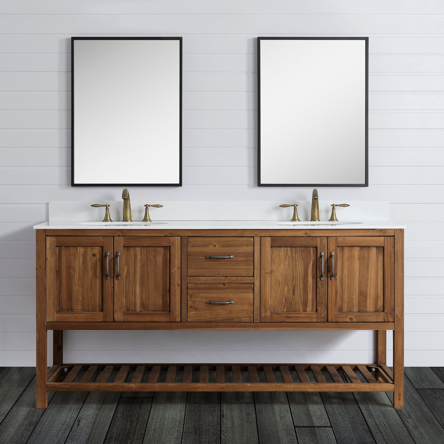 Austin 72" Vanity Base Only in Walnut