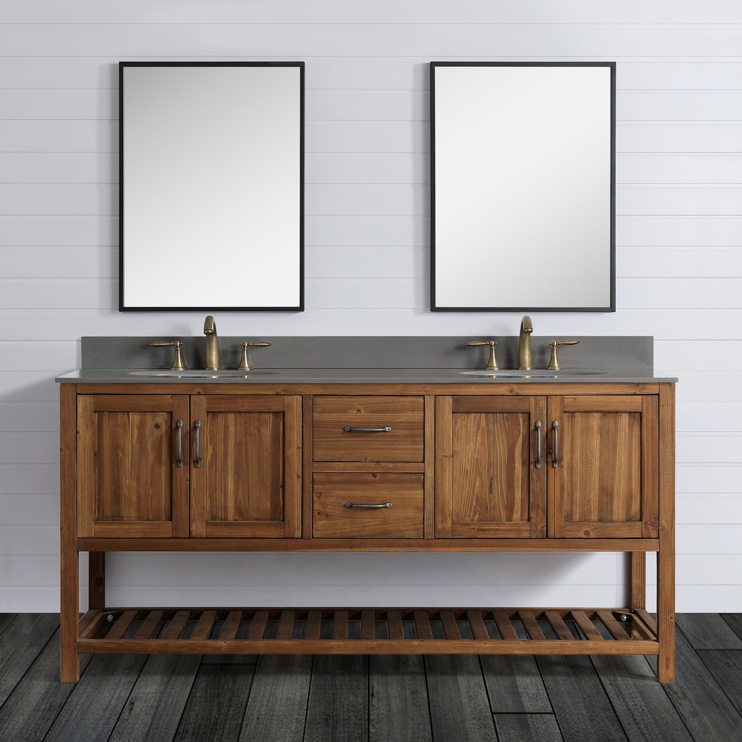 Austin 72" Vanity Base Only in Walnut