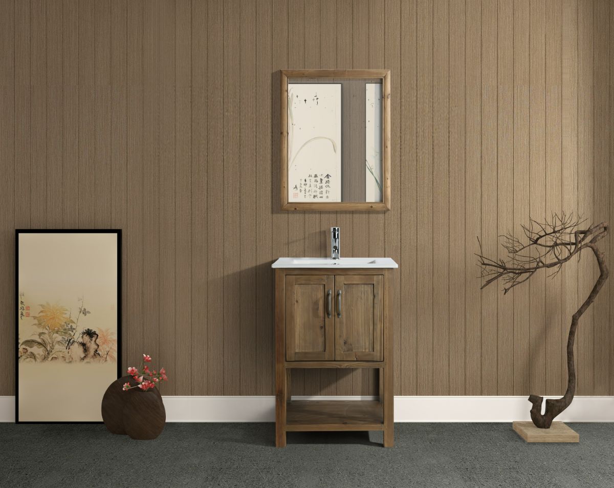 Austin 24" Single Sink Vanity in Walnut