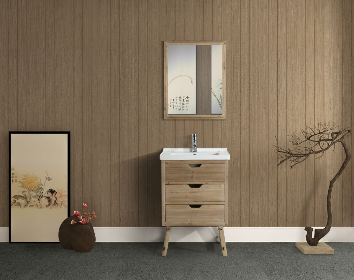 Fredric 24" Single Sink Vanity in Natural
