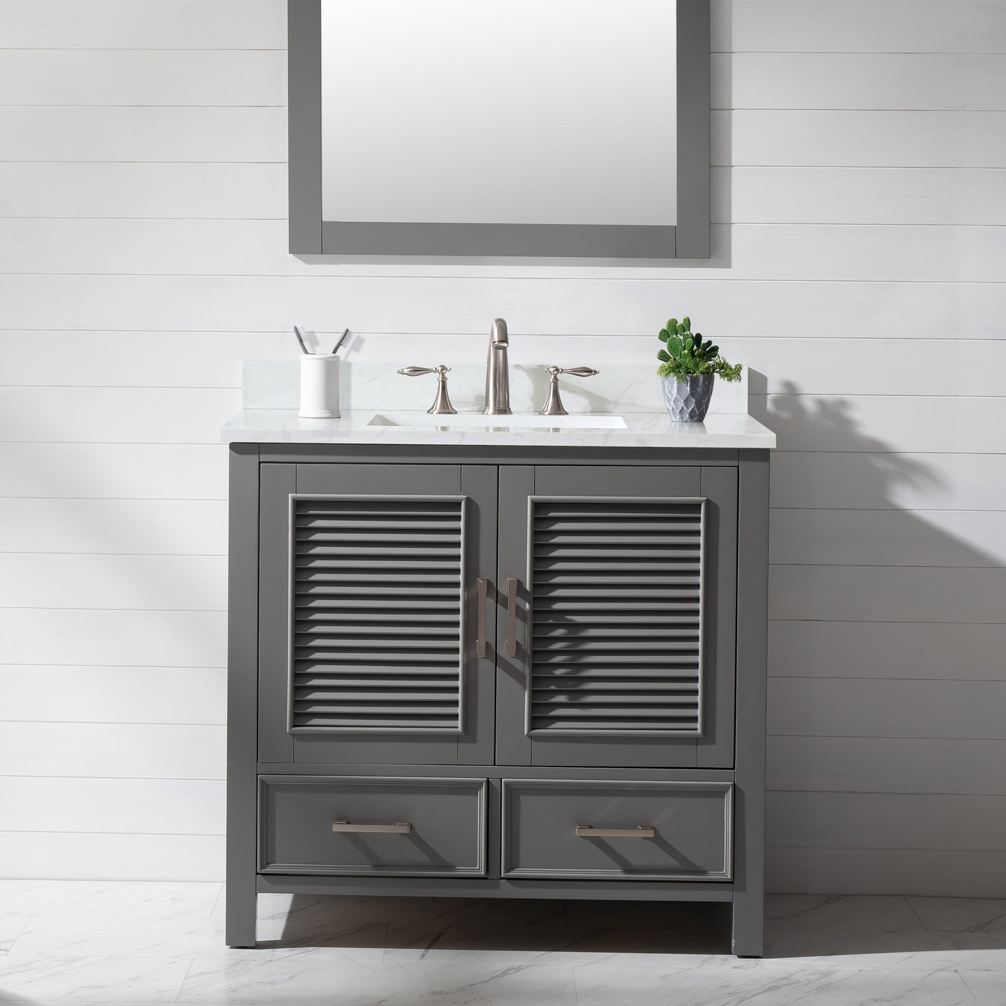 Estate 36" Single Vanity in Gray