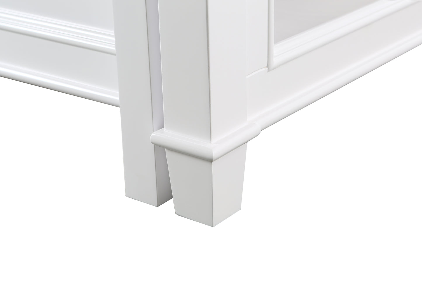 Medley 54 In. Kitchen Island With Slide Out Table in White