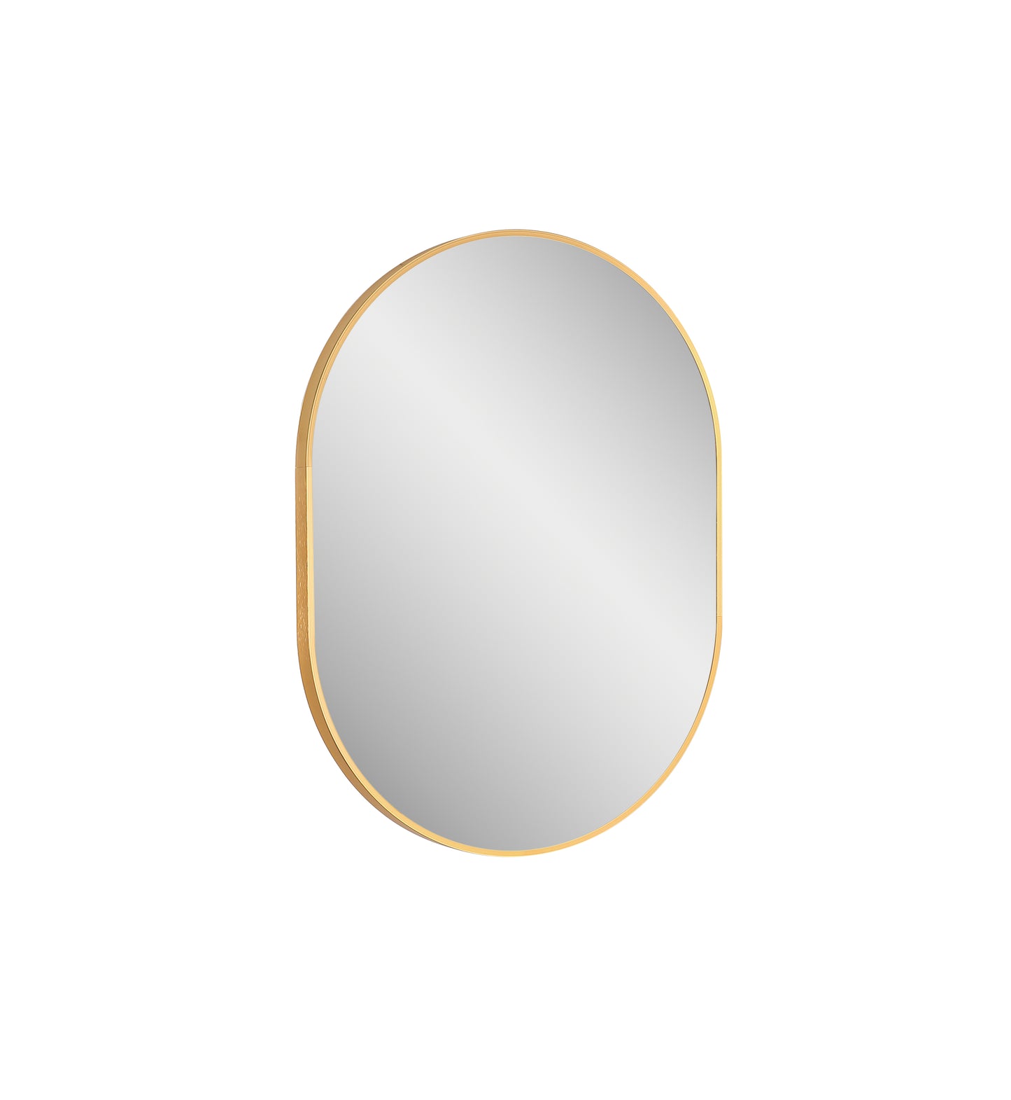 Vera 24" W x 32" H Oval Mirror in Rose Gold