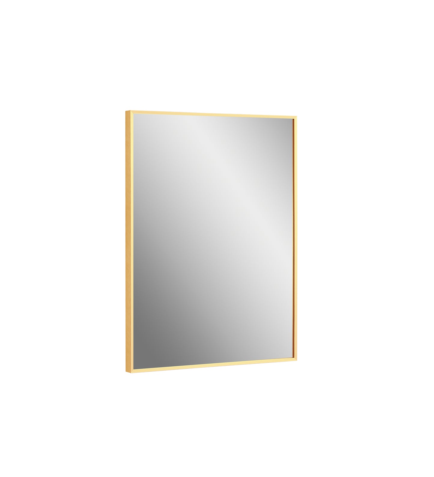 Vera 24" W x 32" H Rectangular Mirror in Rose Gold