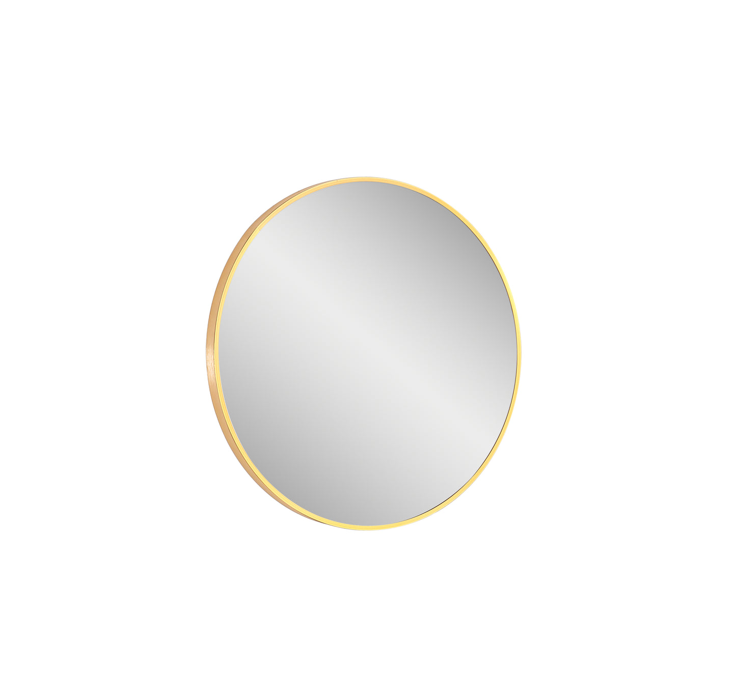 Vera 28" W x 28" H Round Mirror in Rose Gold