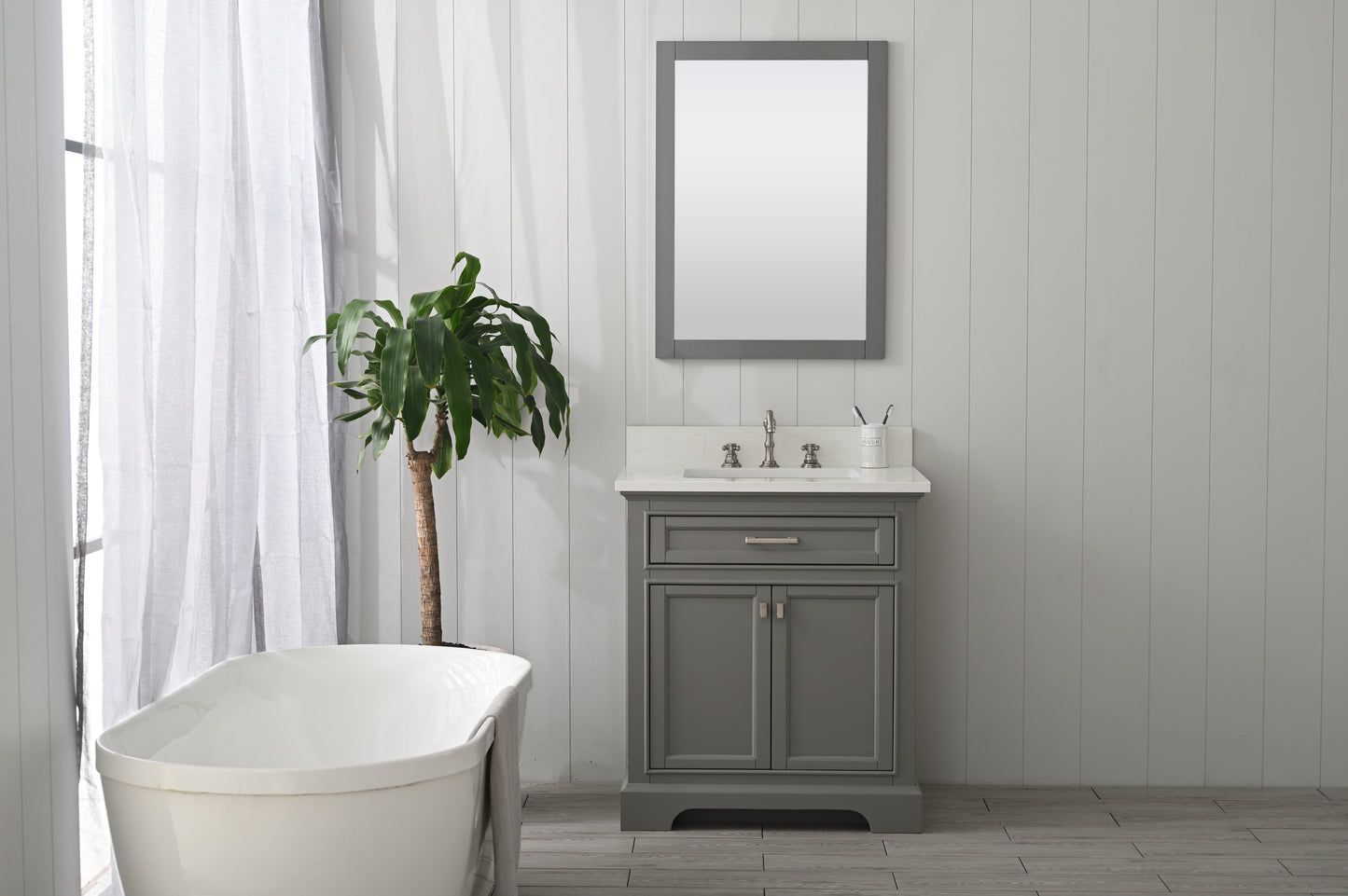 Milano 30" Single Vanity in Gray