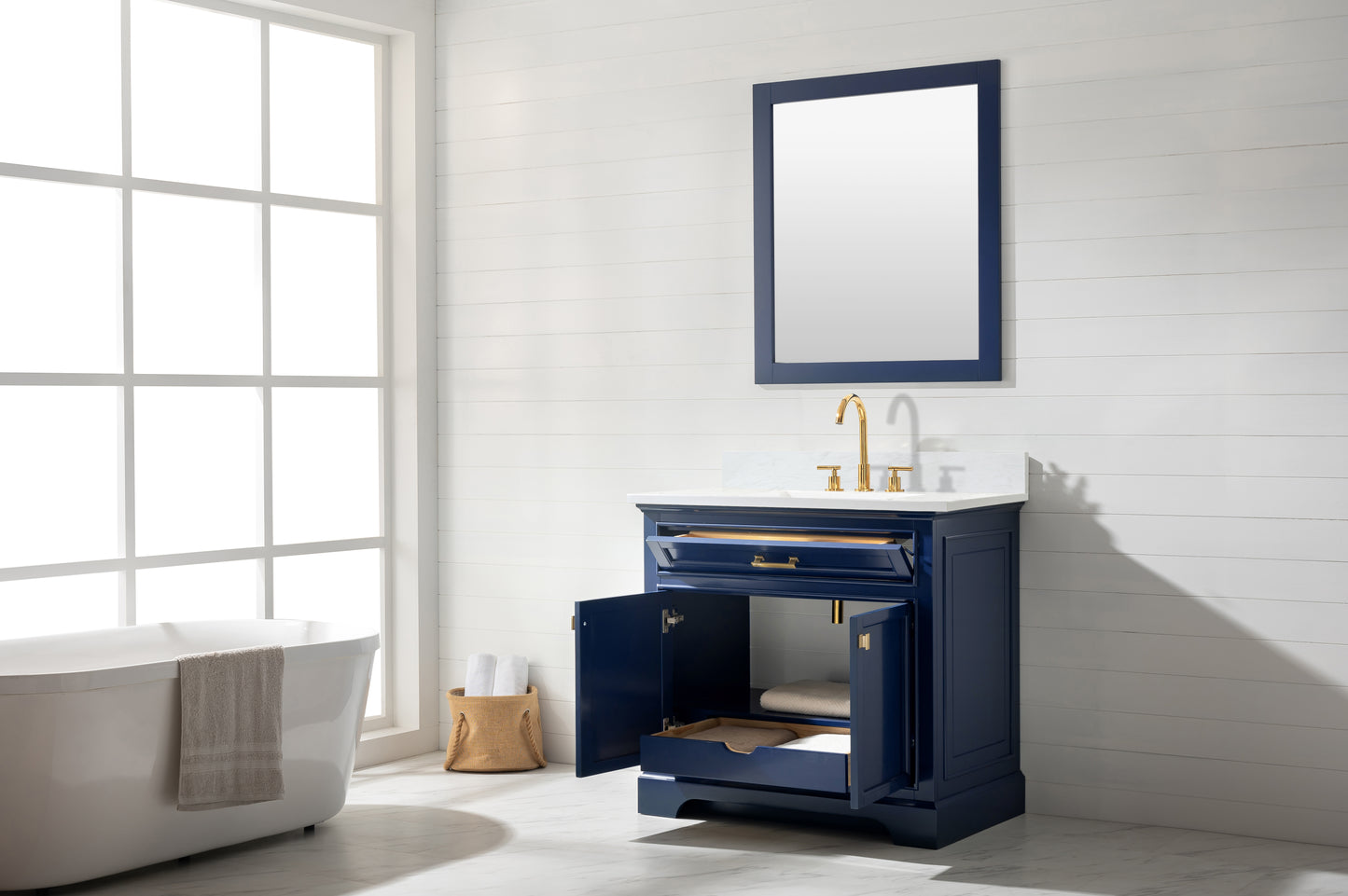 Milano 36" Single Vanity in Blue