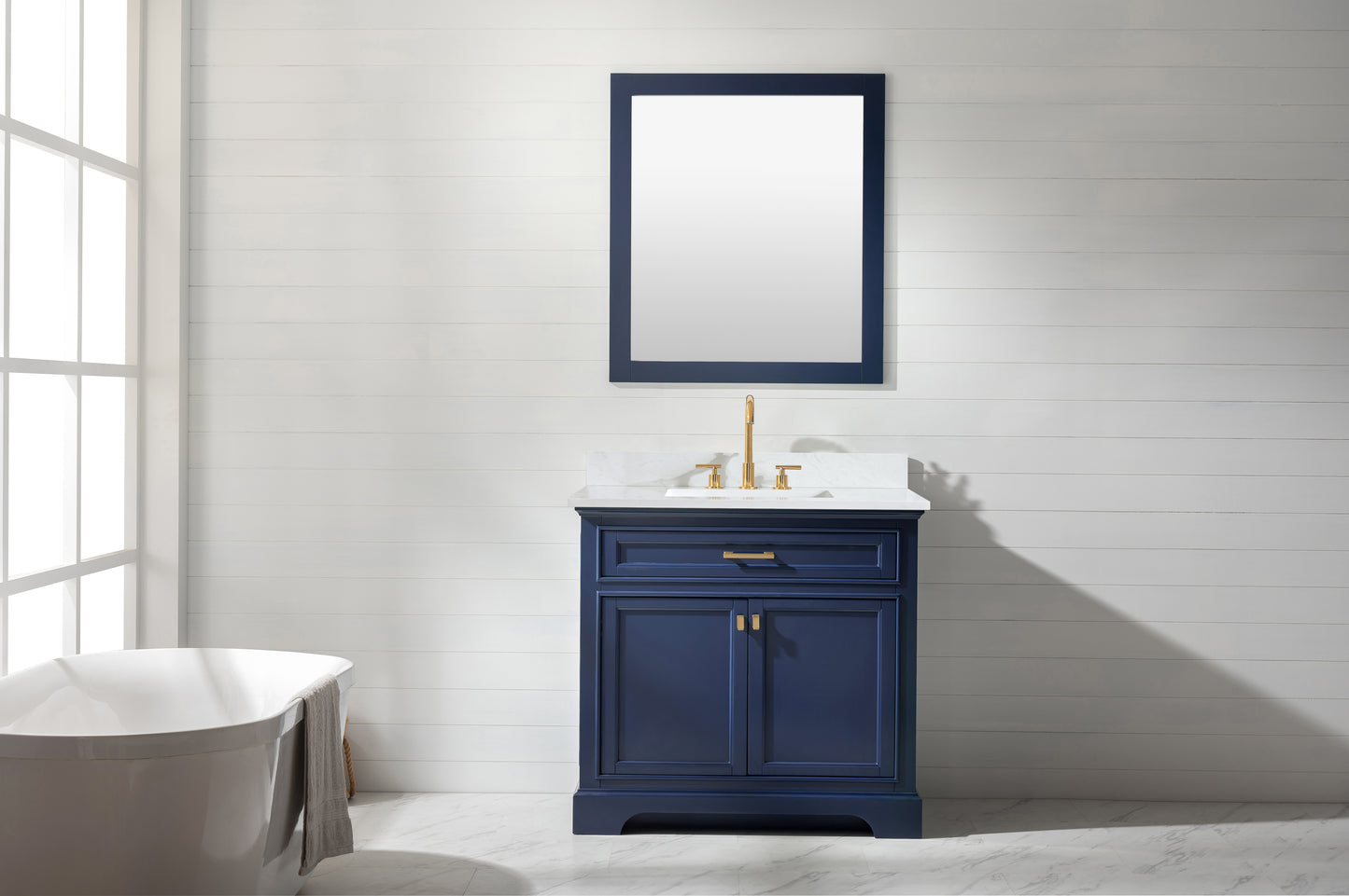 Milano 36" Single Vanity in Blue