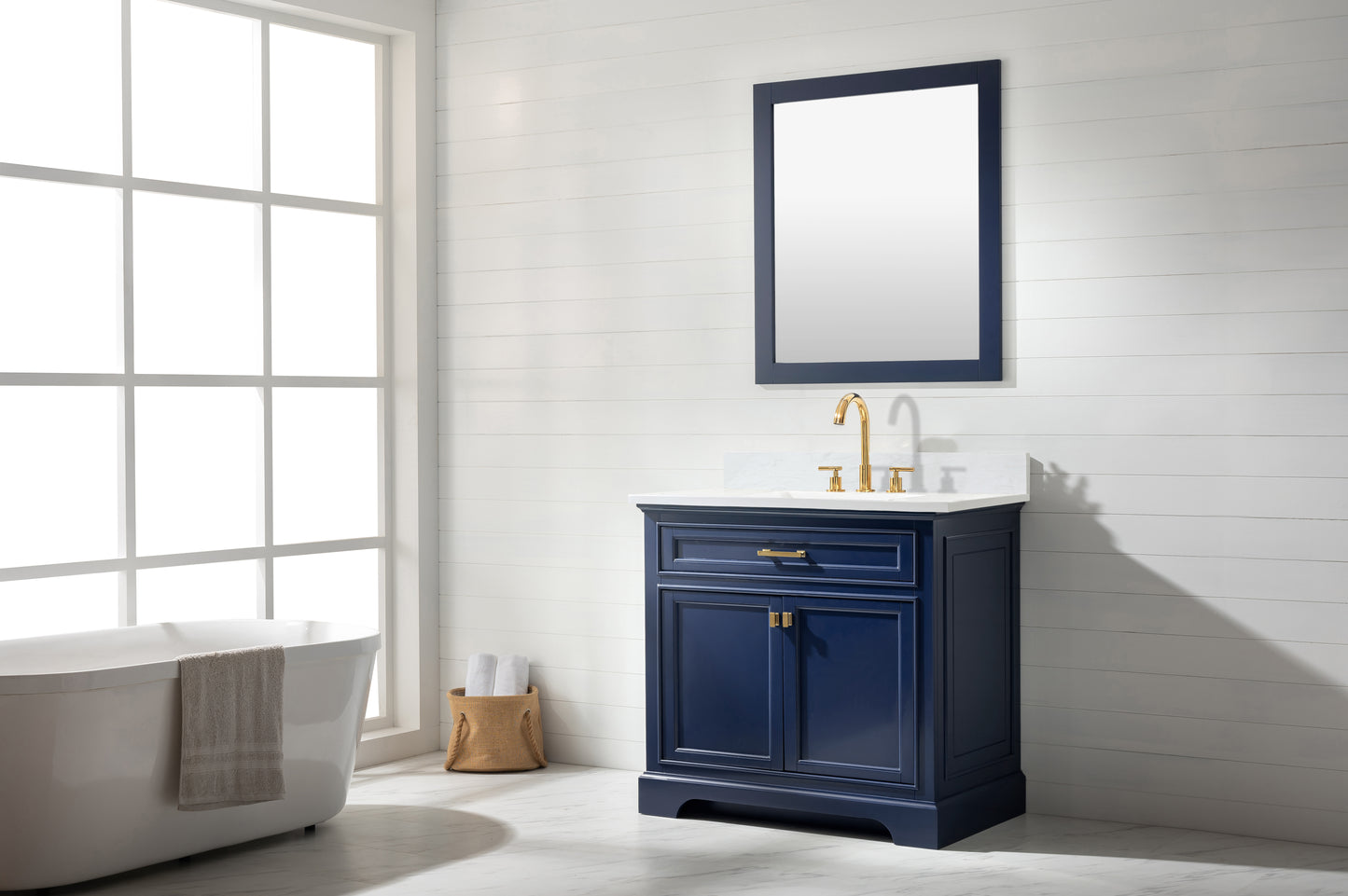Milano 36" Single Vanity in Blue