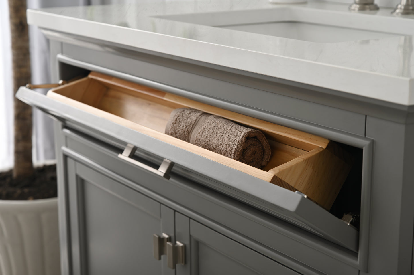 Milano 36" Single Vanity in Gray