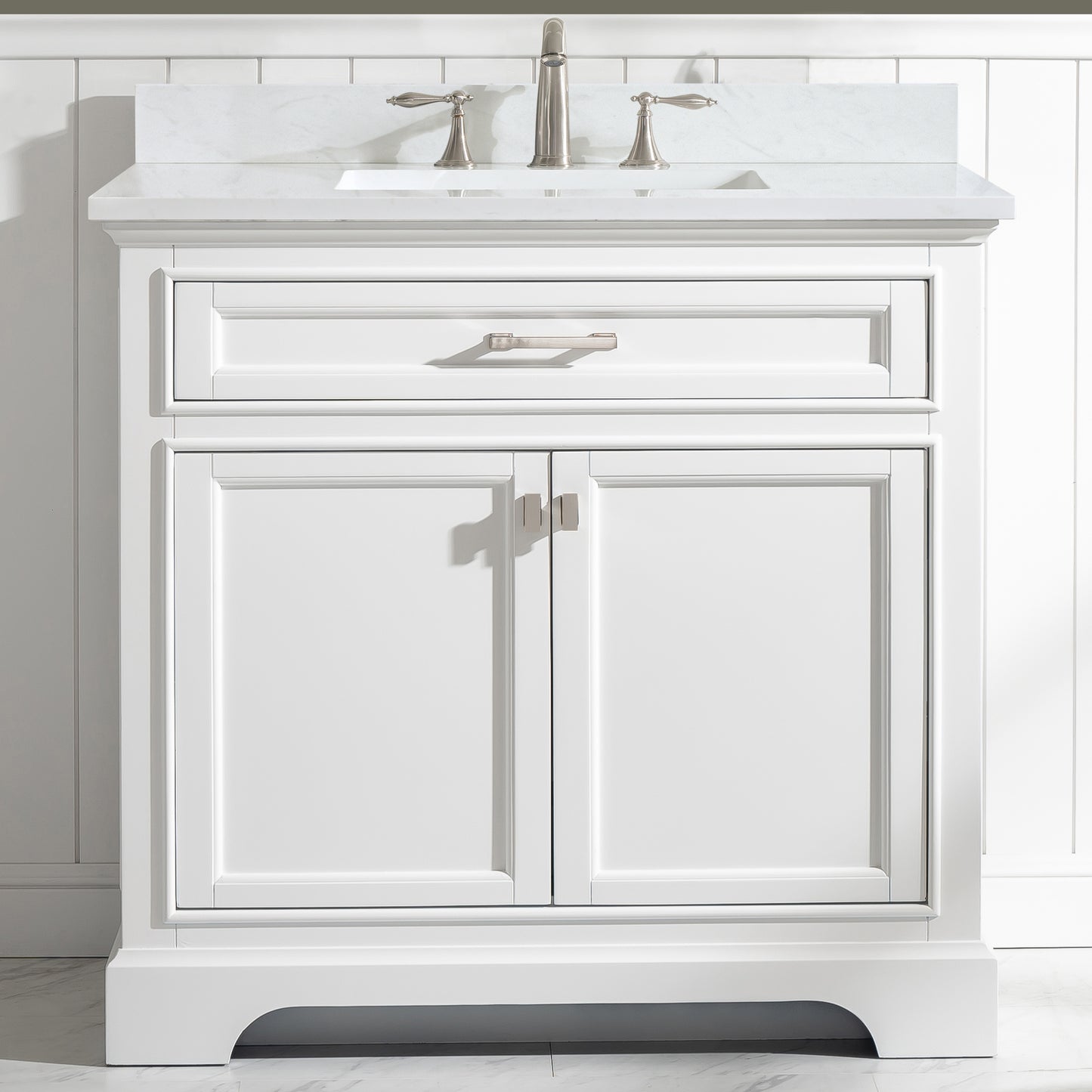 Milano 36" Single Vanity in White