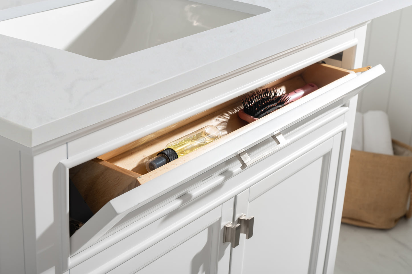 Milano 36" Single Vanity in White