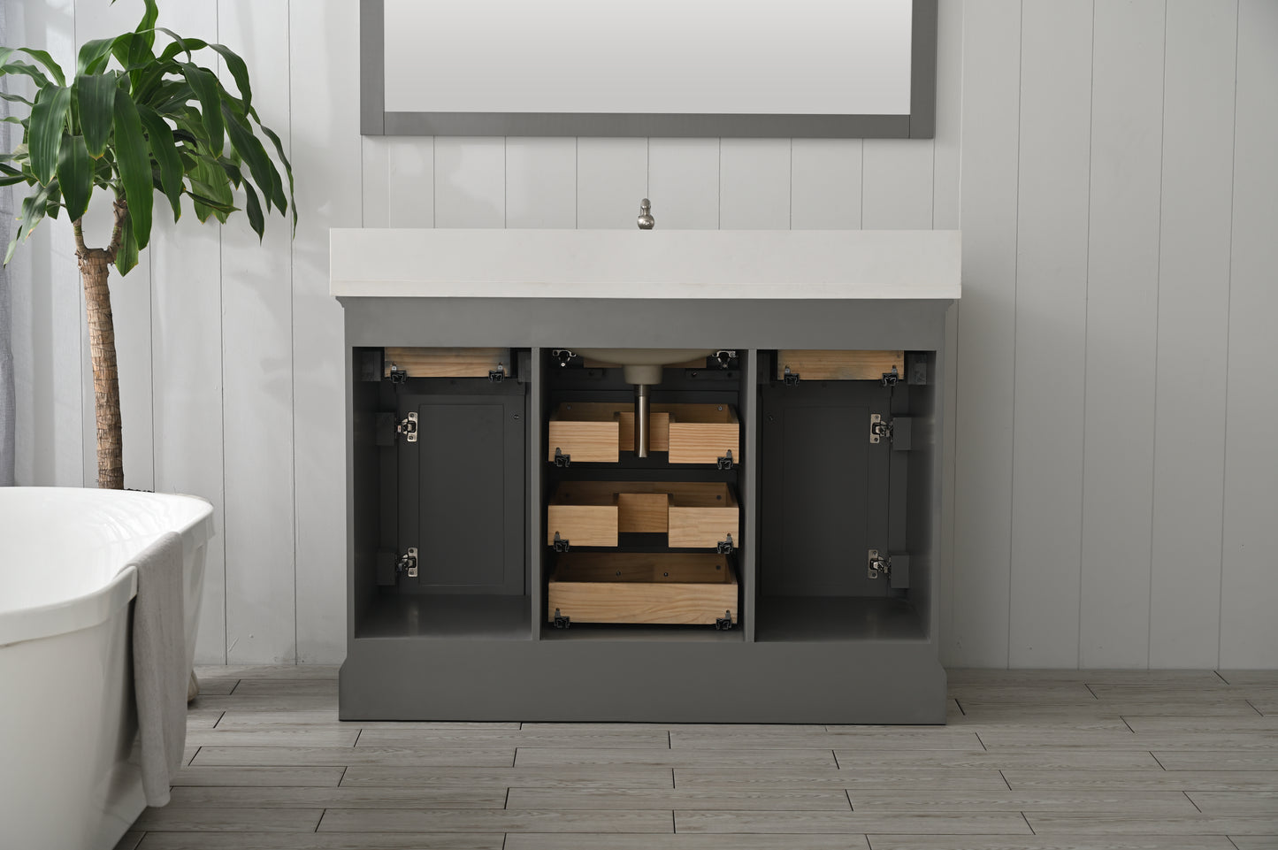 Milano 48" Single Vanity in Gray