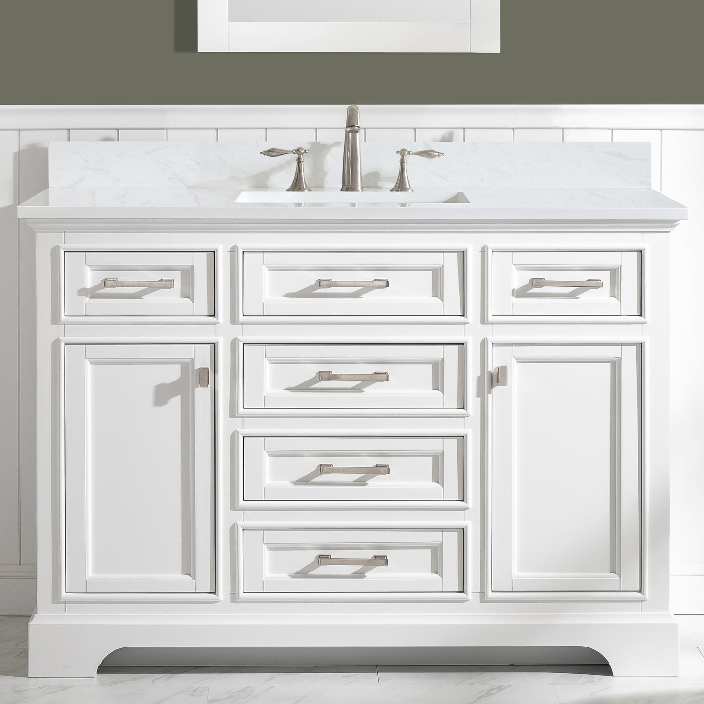 Milano 48" Single Vanity in White