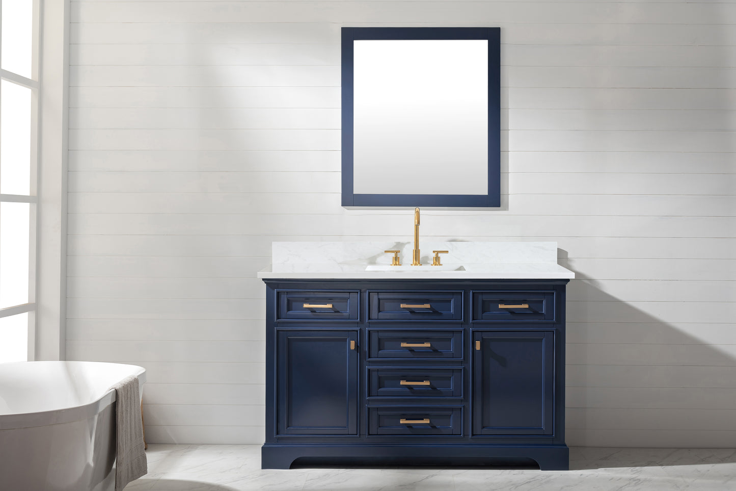 Milano 54" Single Vanity in Blue