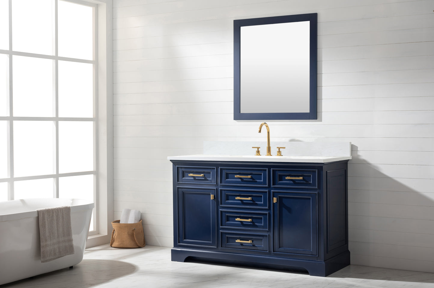 Milano 54" Single Vanity in Blue