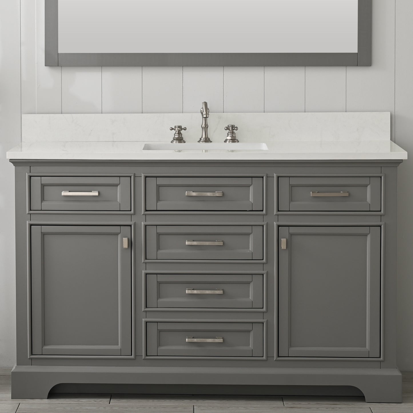 Milano 54" Single Vanity in Gray