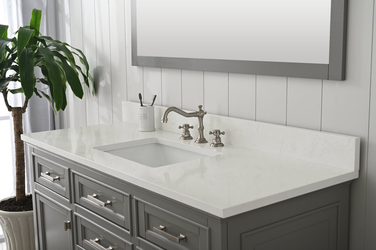 Milano 54" Single Vanity in Gray