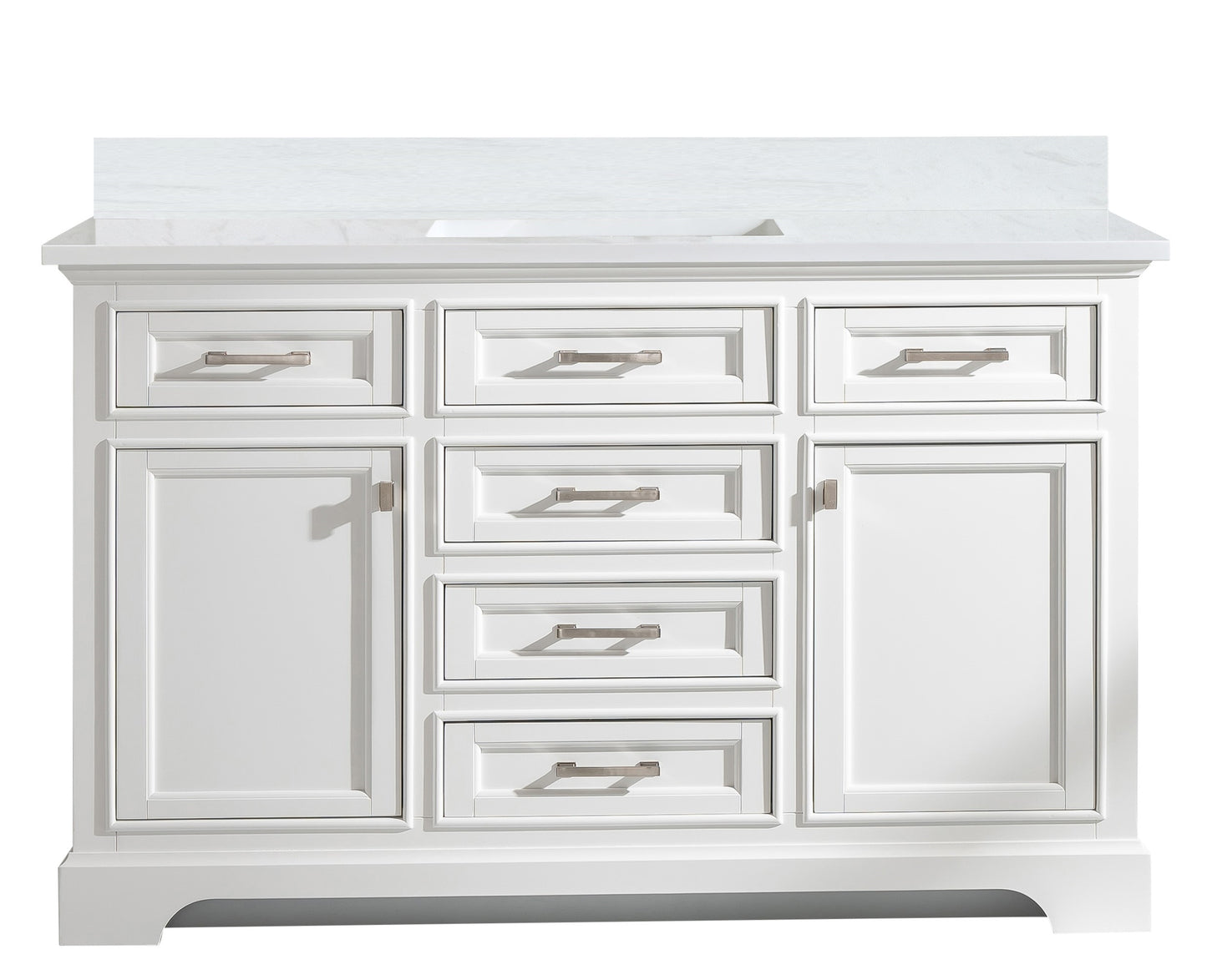 Milano 54" Single Vanity in White