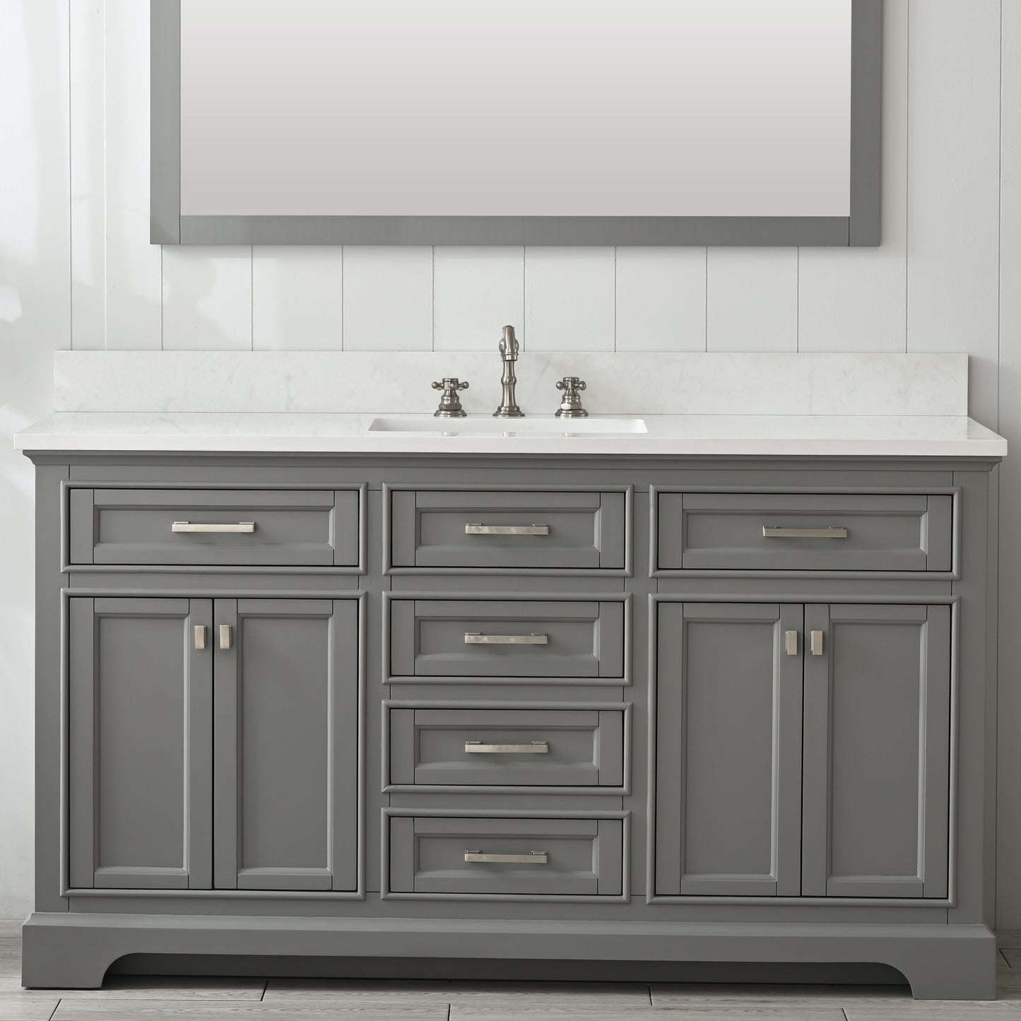 Milano 60" Single Vanity in Gray