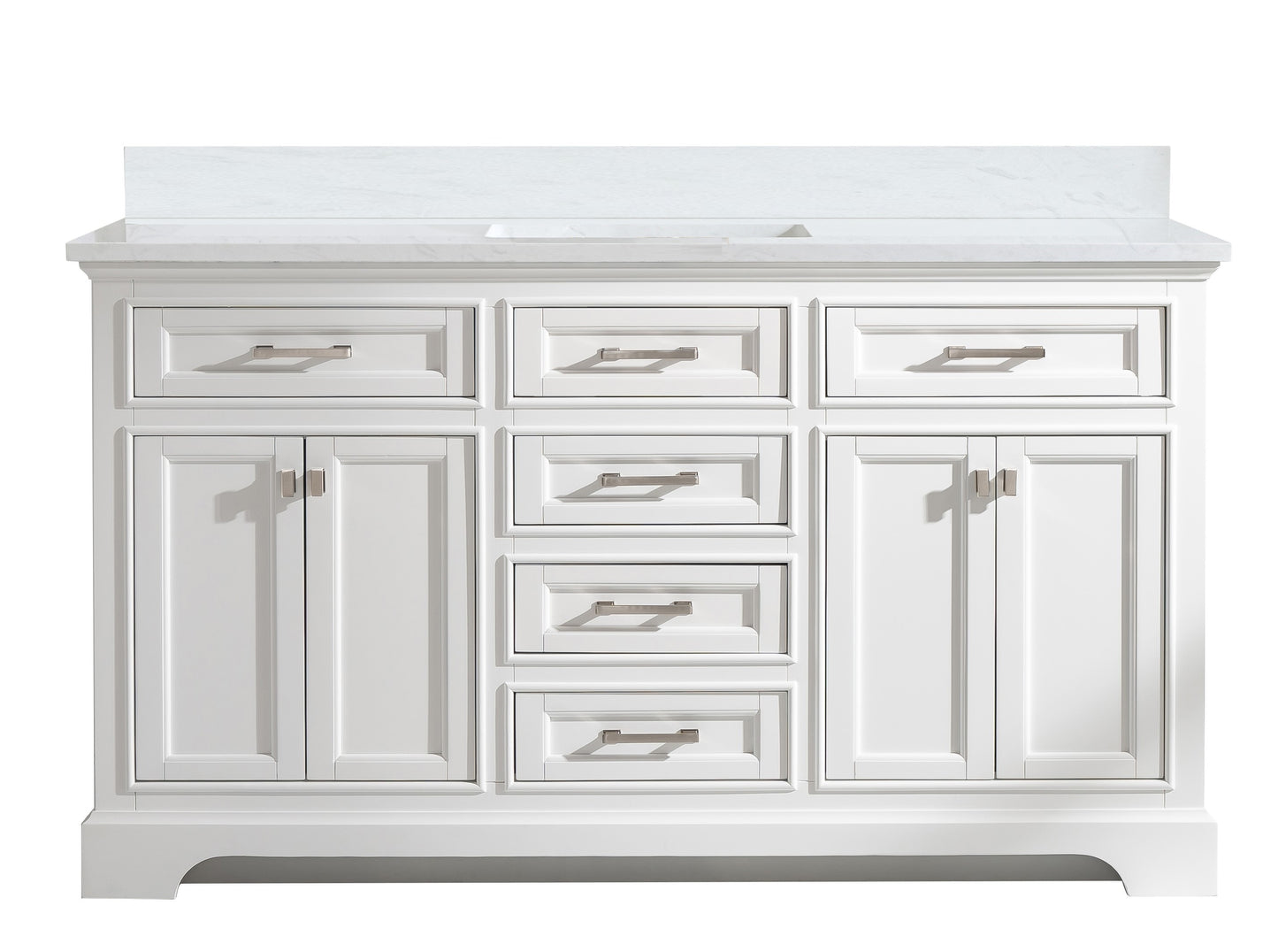 Milano 60" Single Vanity in White