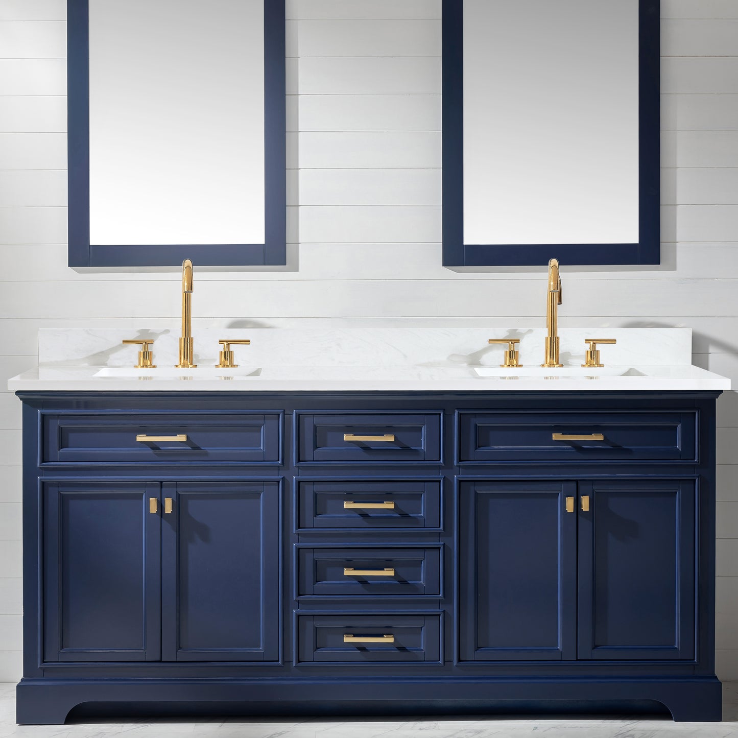Milano 72" Double Vanity in Blue