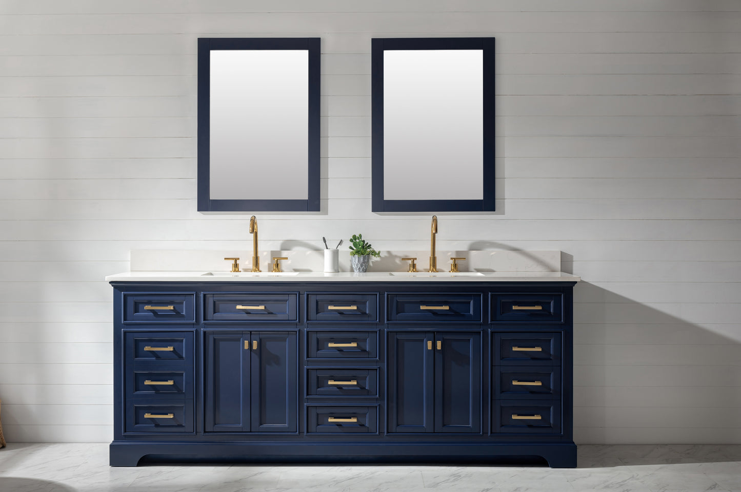 Milano 84" Double Vanity in Blue