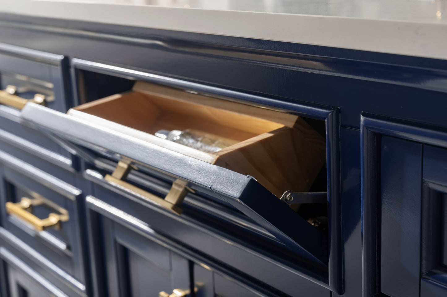 Milano 84" Double Vanity in Blue