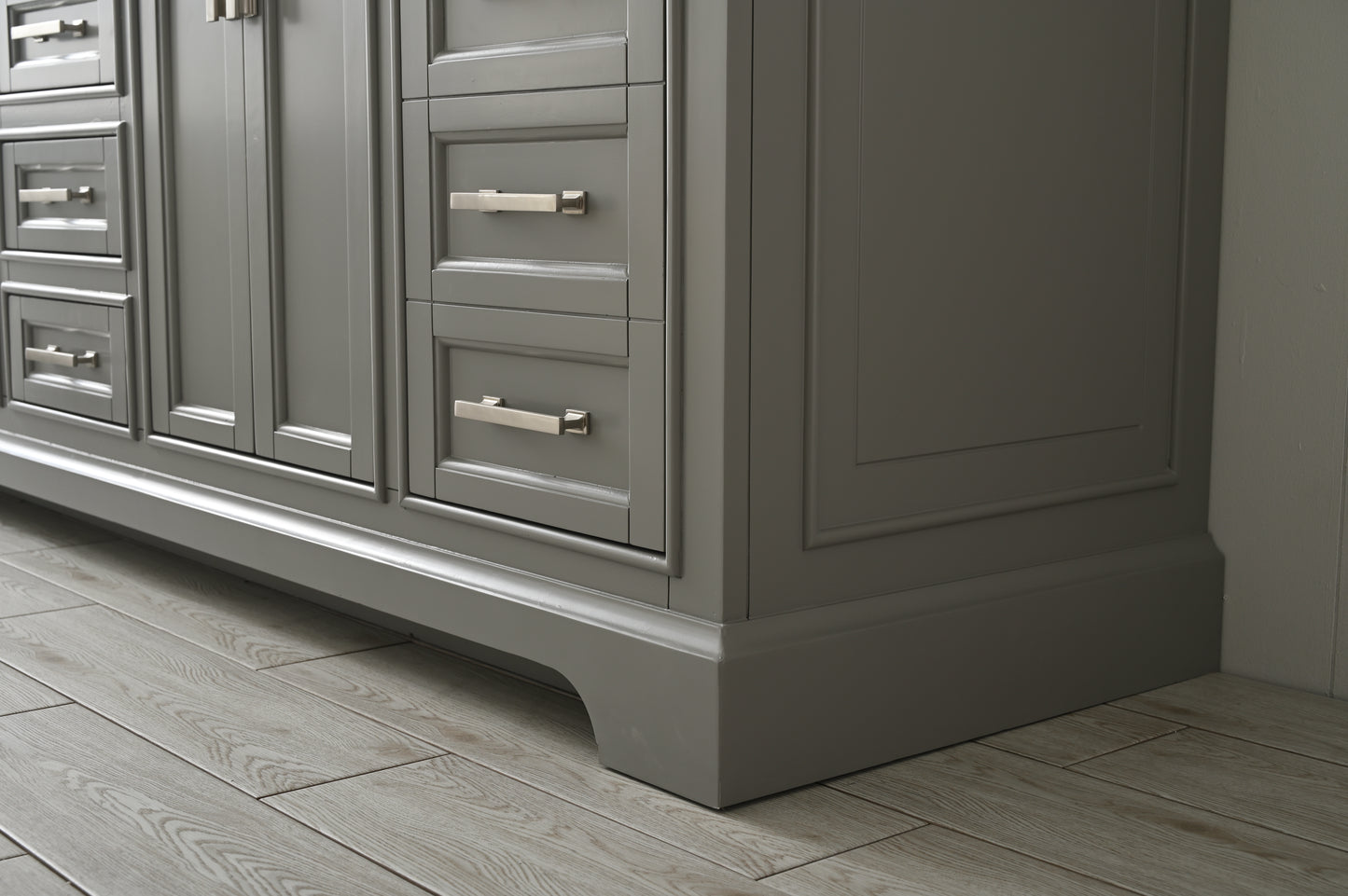 Milano 84" Double Vanity in Gray