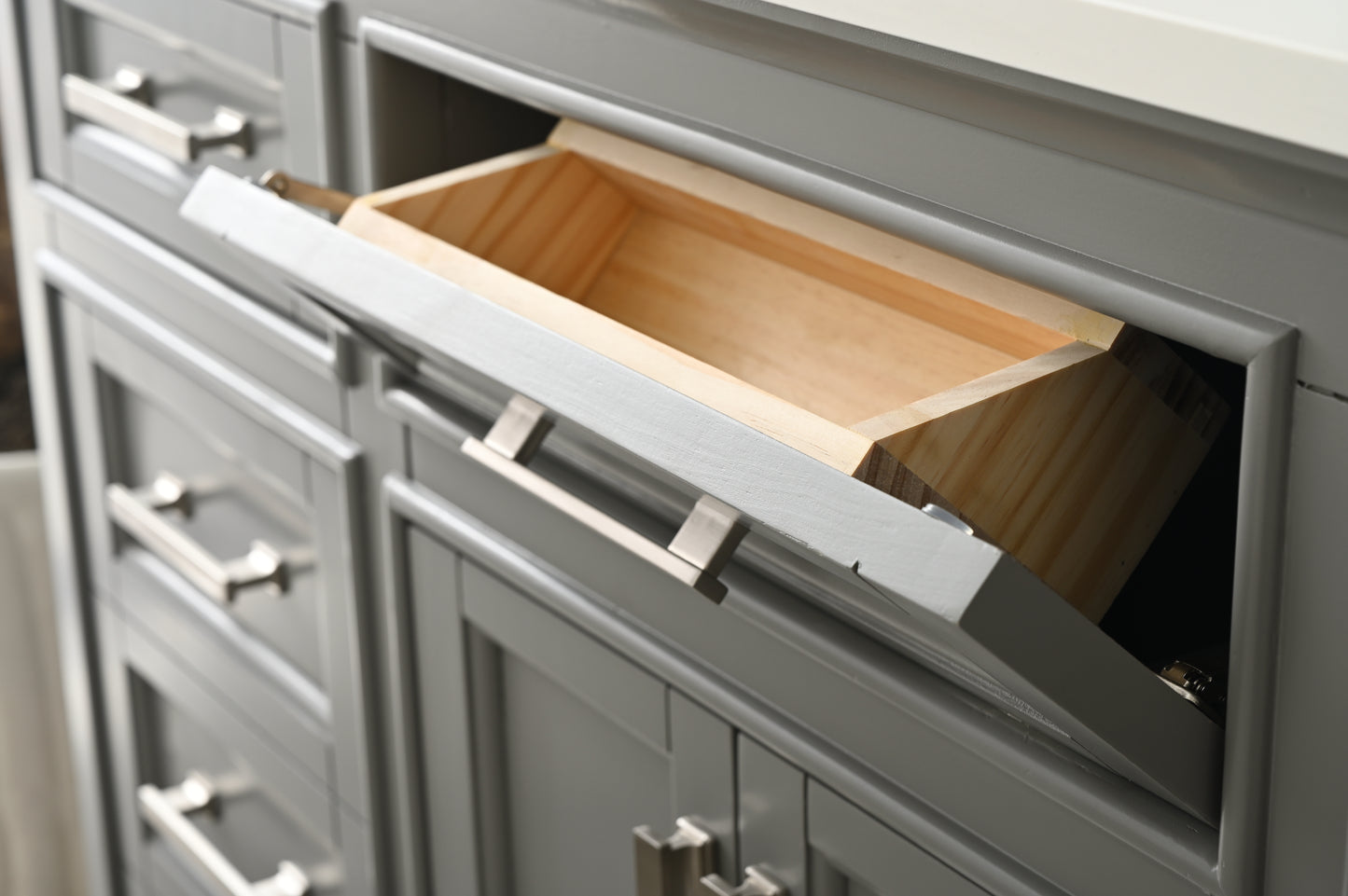 Milano 84" Double Vanity in Gray
