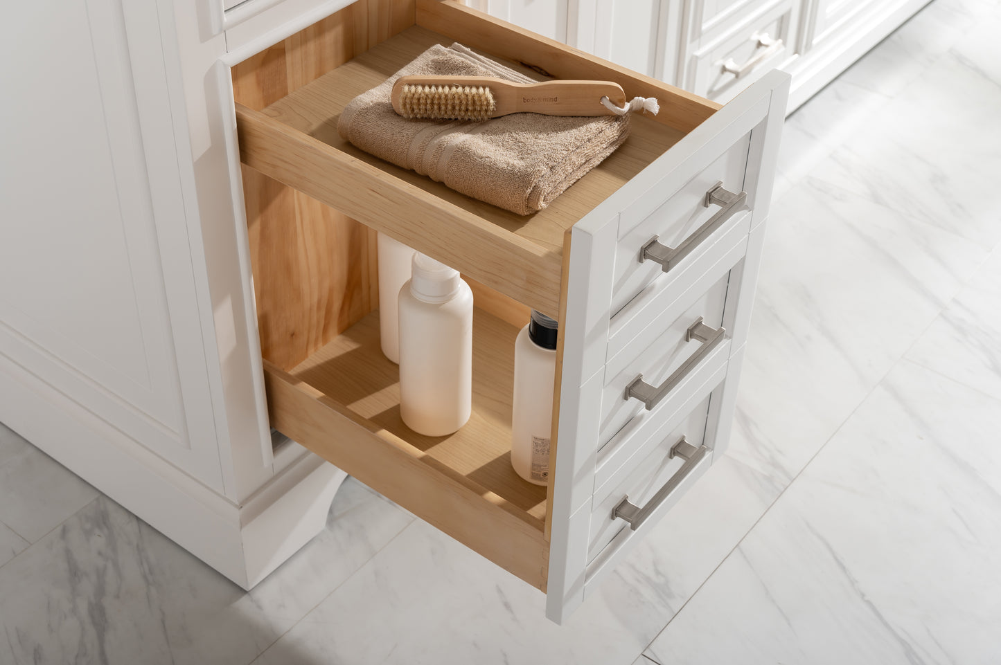 Milano 84" Double Vanity in White