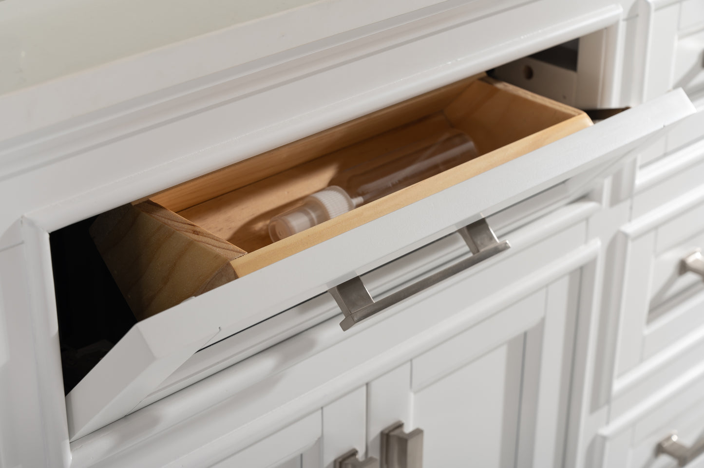 Milano 84" Double Vanity in White