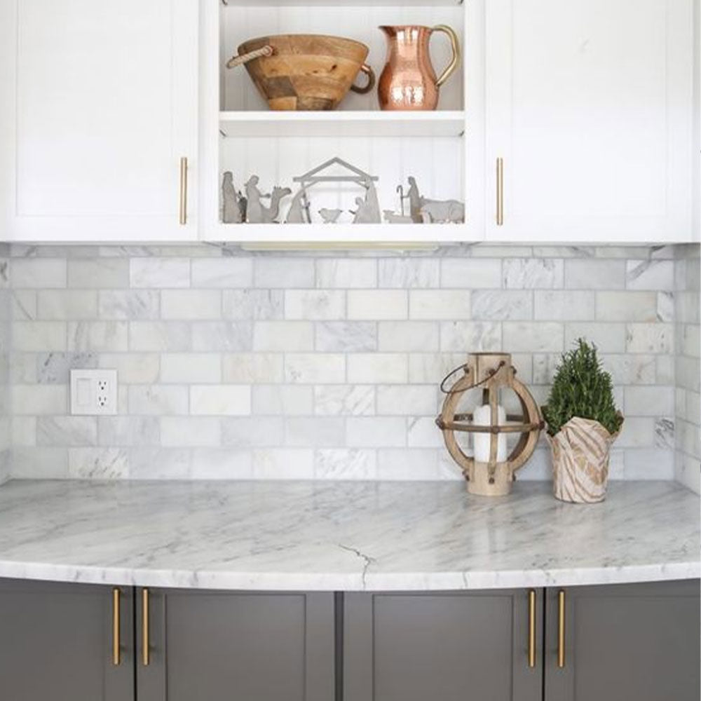 Design Element Blanco Marble Tile (9.6 sq. ft. / case)