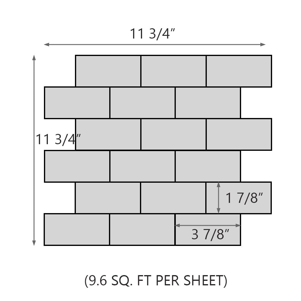 Design Element Blanco Marble Tile (9.6 sq. ft. / case)