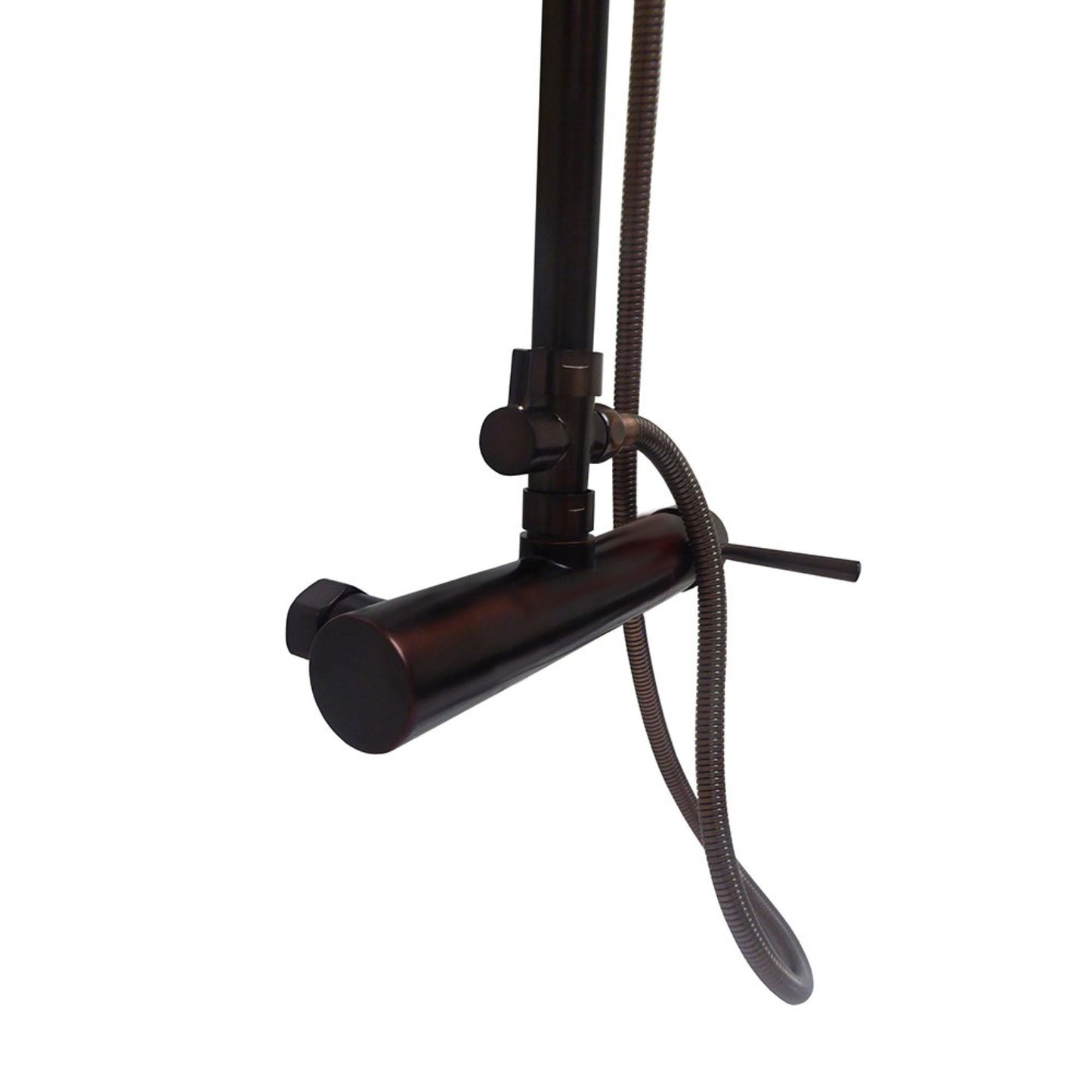 Rainfall Shower and Tub Wall Mount Faucet with Hand Shower in Oil Rubbed Bronze