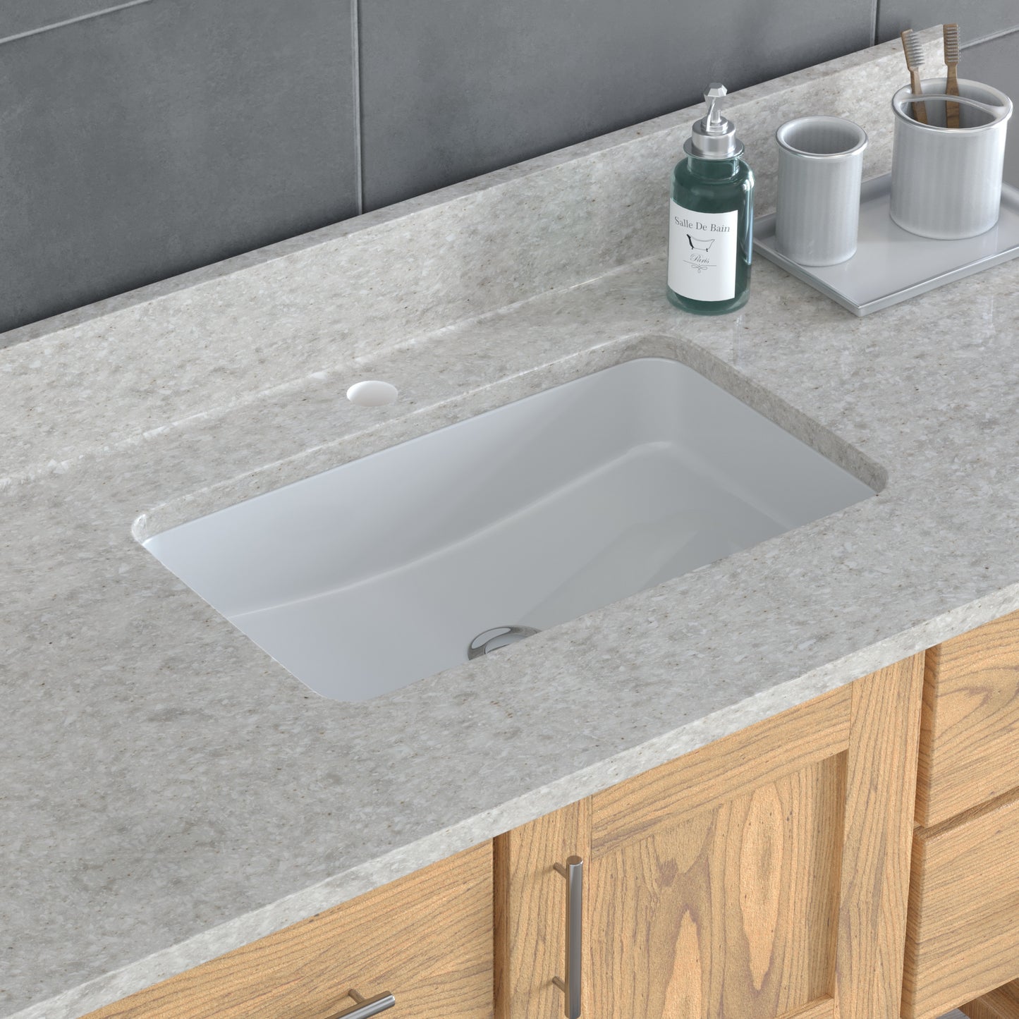 USA Patriot 48 Inch Oak Bathroom Vanity – Olympus Counter
