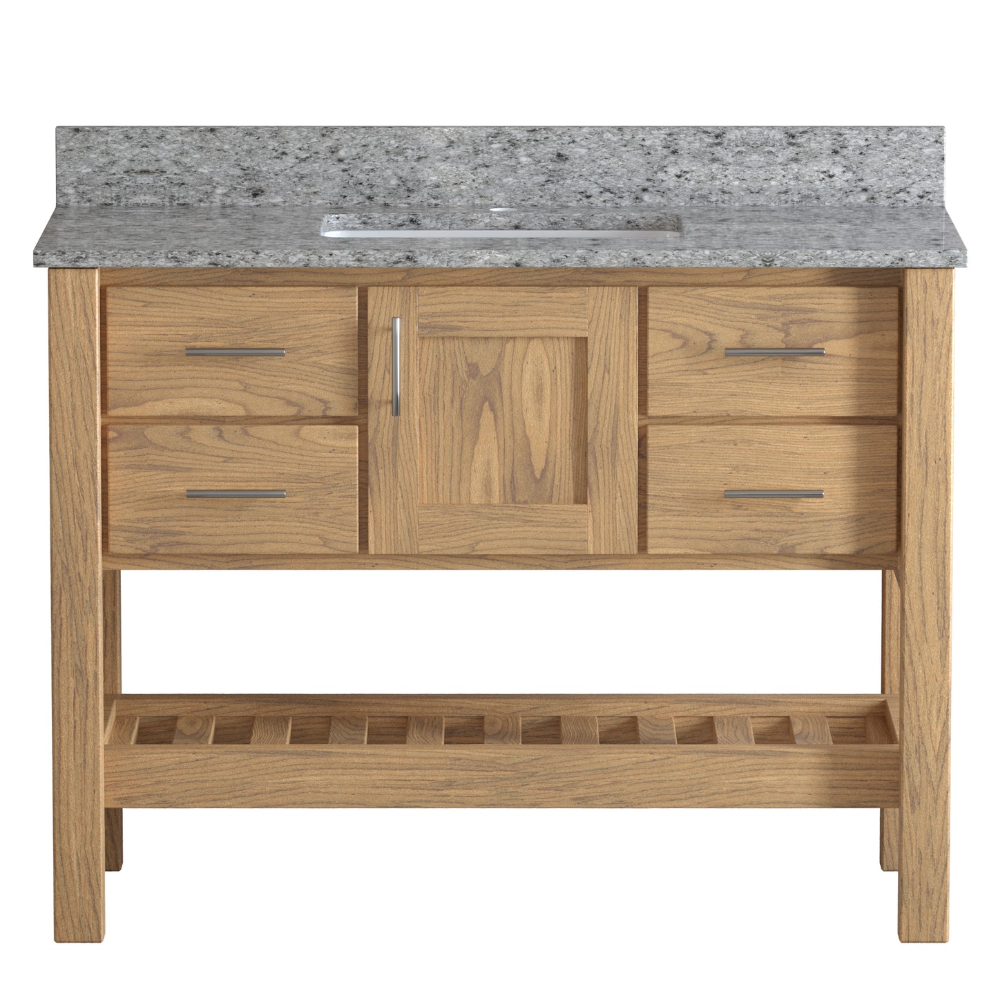 USA Patriot 48 Inch Oak Bathroom Vanity - Pepper Counter