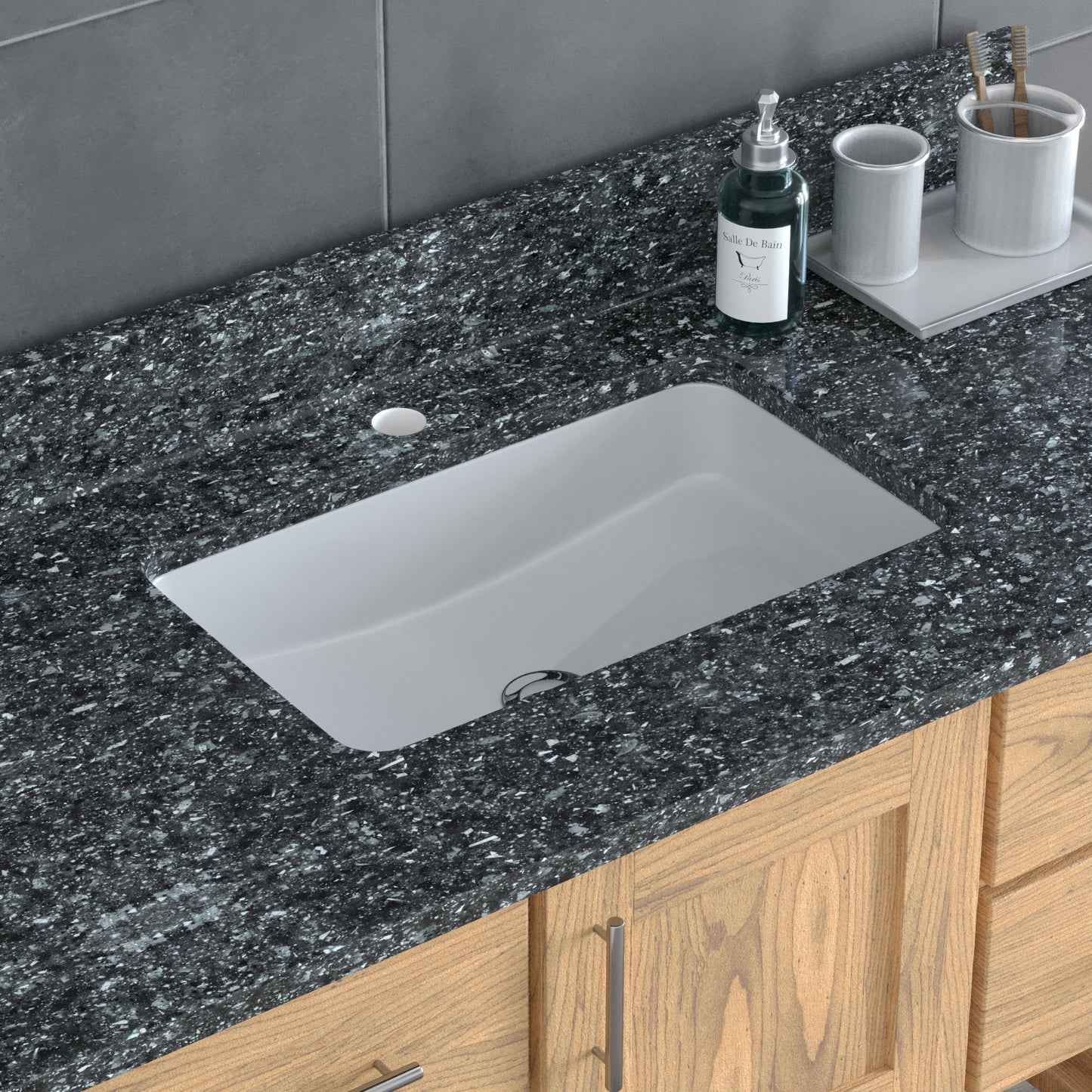 USA Patriot 48 Inch Oak Bathroom Vanity - Starry Counter