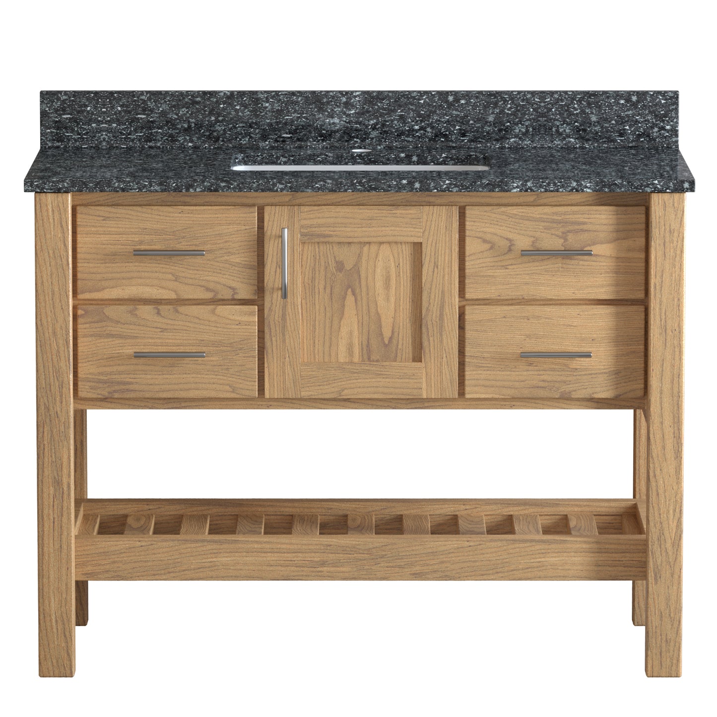 USA Patriot 48 Inch Oak Bathroom Vanity - Starry Counter