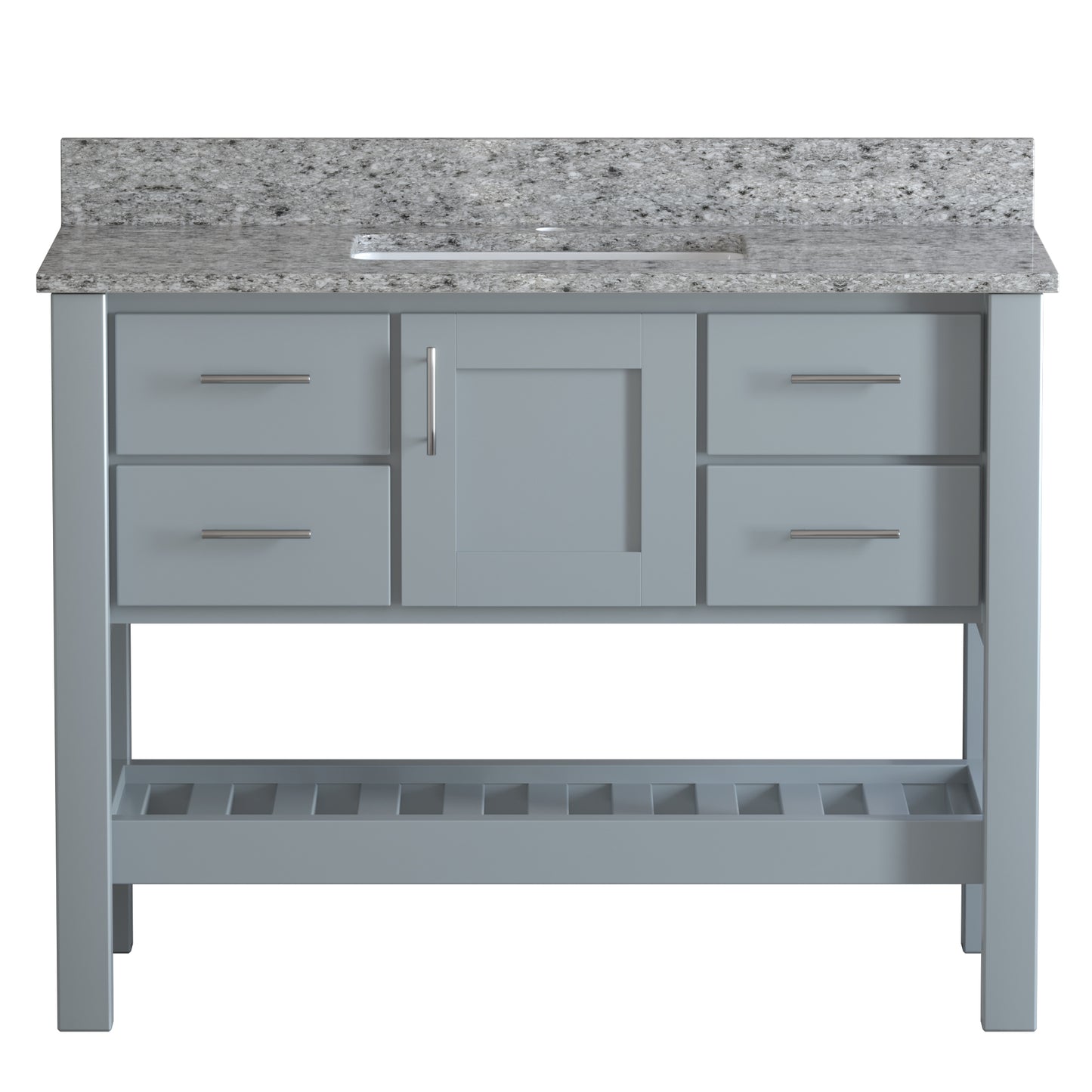 USA Patriot 48 Inch Gray Bathroom Vanity - Pepper Counter