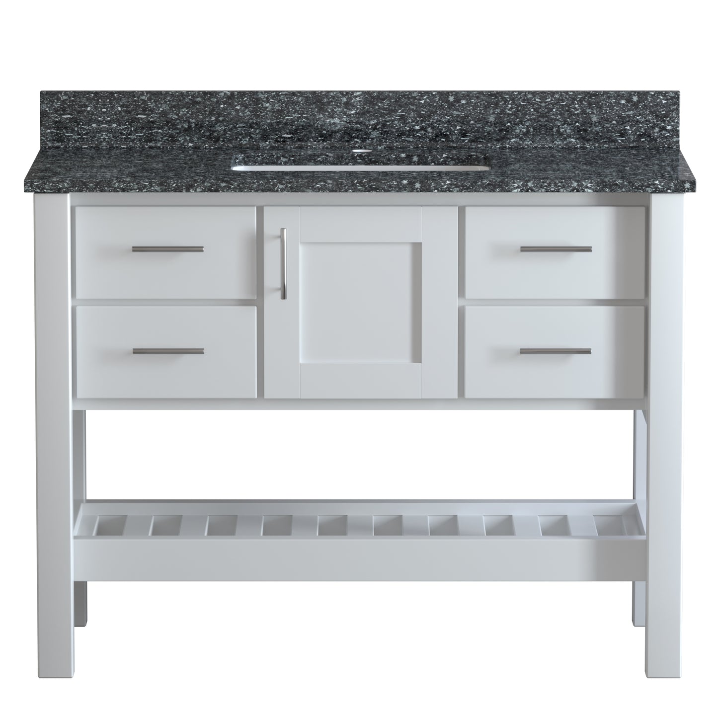 USA Patriot 48 Inch White Bathroom Vanity - Starry Counter