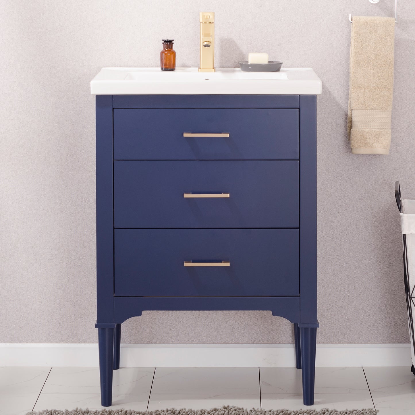 Mason 24" Single Sink Vanity In Blue