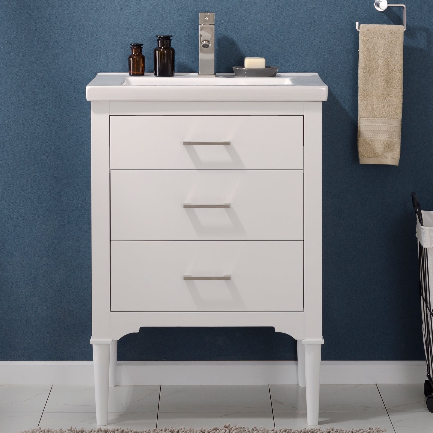 Mason 24" Single Sink Vanity In White