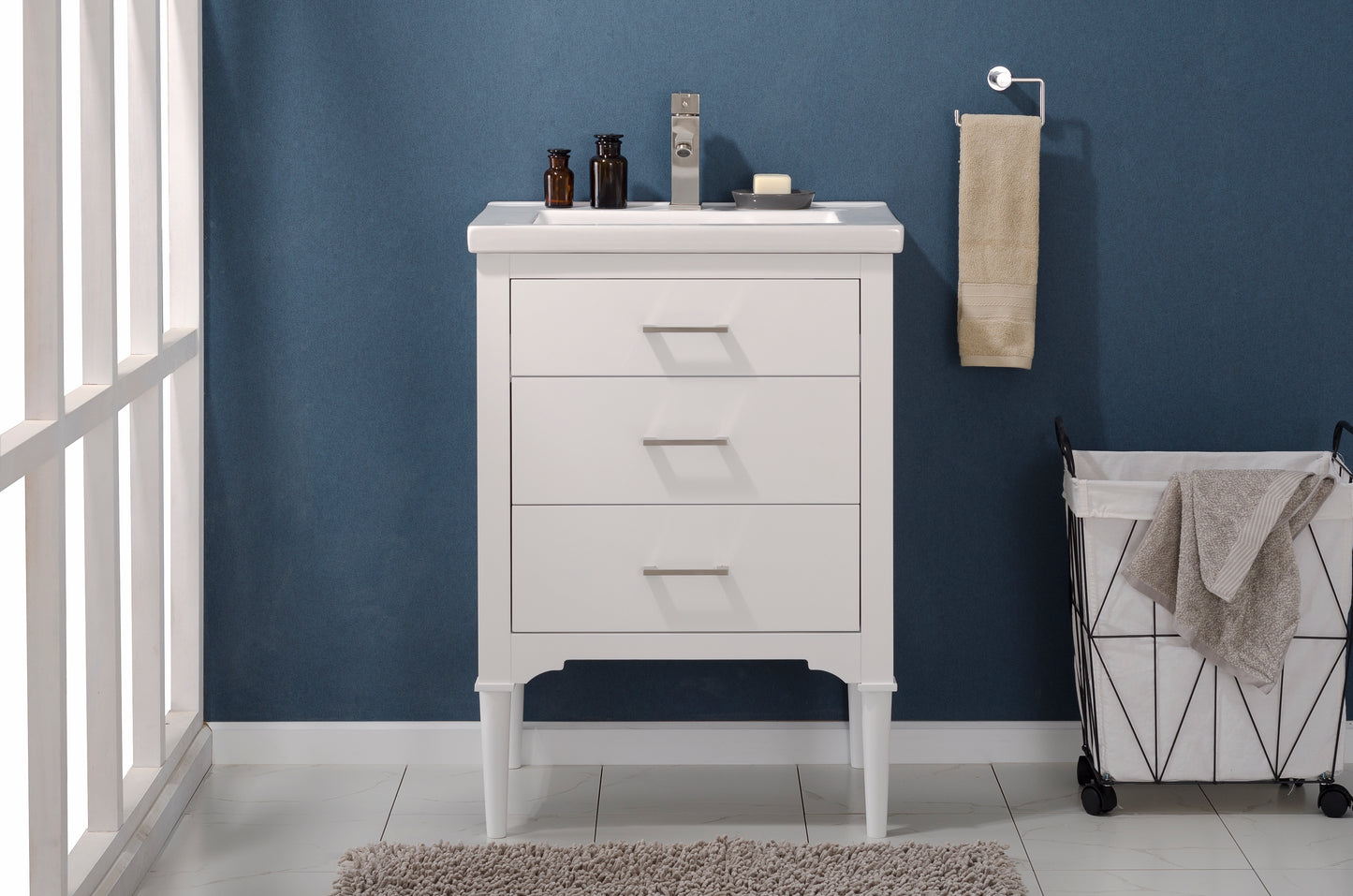 Mason 24" Single Sink Vanity In White