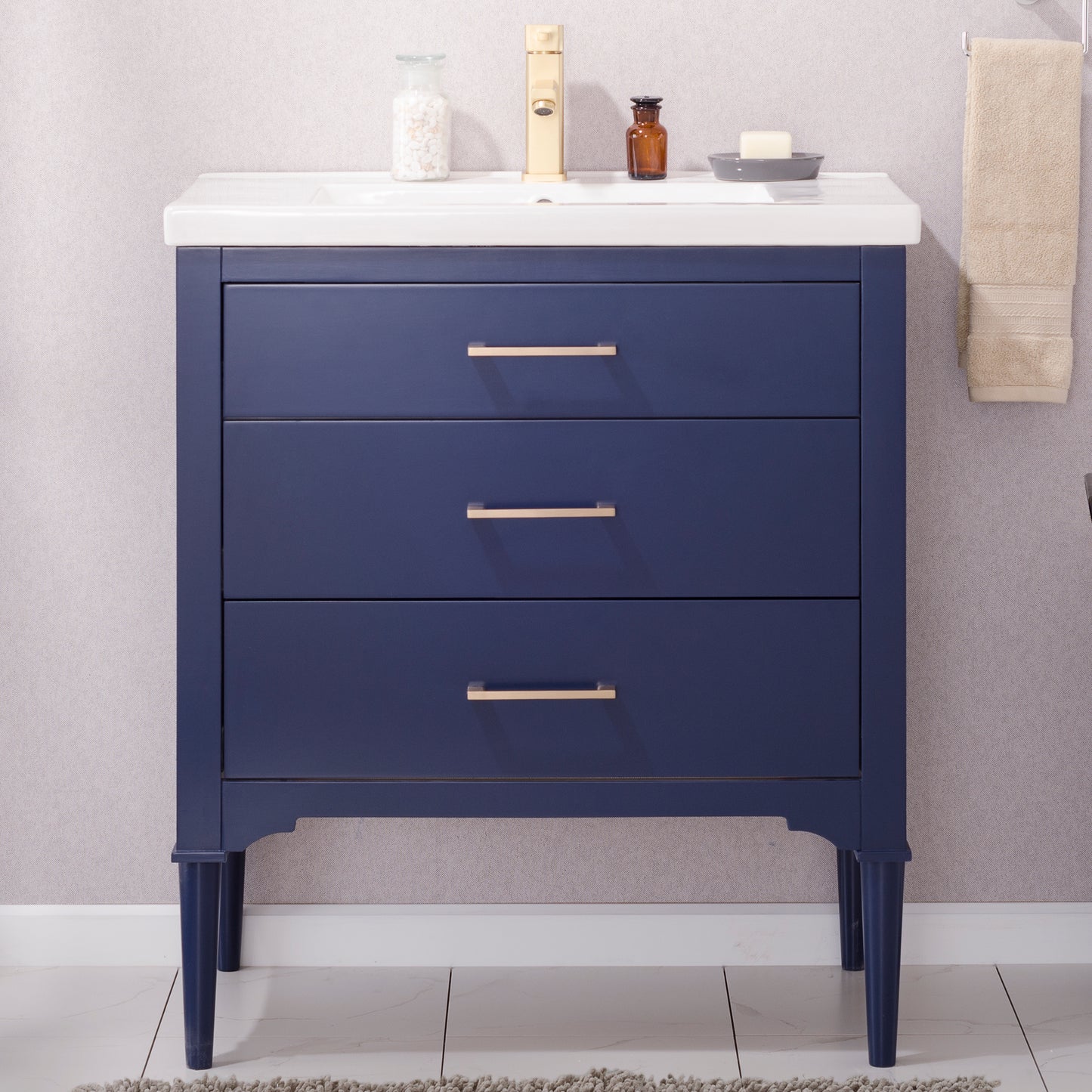 Mason 30" Single Sink Vanity In Blue
